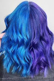 Best purple hair color ideas, including shades for blondes and brunettes and short and long hair, purple highlights, and deep plum hair inspiration to complement all skin tones. Fabulous Purple And Blue Hair Styles Lovehairstyles Com
