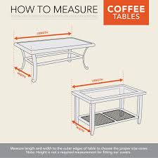Linen, cotton and silk plant. Modern Leisure Chalet Patio Coffee Table Cover 48 L X 25 D X 18 H Beige Overstock 32472111
