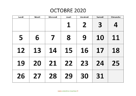 9e journée de top 14 (we du 9 novembre 2019), un peu moins de cinq mois après la finale 2019 au stade de france. Https Www Calendrier Imprimer Fr Calendrier 2020 Calendrier Octobre 2020 Modele 01 Jpg