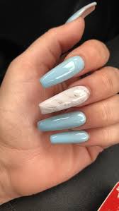 Celebrities like cardi b and rihanna flaunt their coffin nail designs on social media. 12 Blue Coffin Nails Ideas Nails Blue Nails Coffin Nails Designs