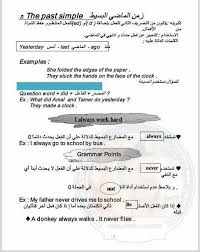 ملخص قواعد اللغة الإنجليزية للصف الخامس منتديات صقر الجنوب Facebook