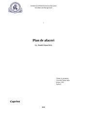 Proiect plan de afaceri restaurant marketing 149037. Plan De Afaceri Academia De Studii Economice Bucure U0219t Facultatea De Management Plan De Afaceri S C World Vision S R L Nume U0219i Prenume Voicule U021b Course Hero