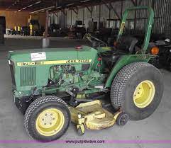 The x750 diesel lawn tractor offers extra torque and durability for a variety of yard care tasks. John Deere 750 Tractor With Belly Mower In Princeton Mo Item A4198 Sold Purple Wave