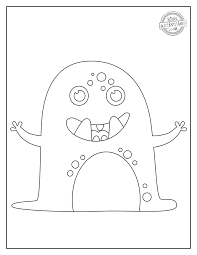 This likeable monster is strangely rectangular, but he looks like the monster on this monster colouring page (our 36th!) looks a bit like a sea creature to me. Hauntingly Fun Monster Coloring Pages Kids Activities Blog
