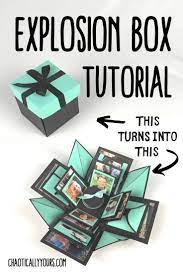 How To Make A Diy Explosion Box Photo Box Diy Explosion Box Diy Exploding Box