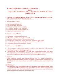 Materi Rangkuman Pai Kelas Xii Semester 1 Pdf