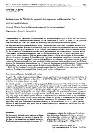 Zur Bestimmung Der Aktivitat Der Lipase Mit Dem Sogenannten Turbidimetrischen Test Pdf Free Download