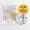 Printable Map of Toulouse, France With Street Names Instant ...
