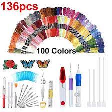 See more ideas about rose embroidery pattern, embroidery tools, embroidery needles. Rainbow Color Embroidery Threading Tool 136 Sets Seniorgghome