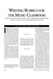 Despite debate about its relevance, a cover letter is still a necessity for any serious job seeker. Pdf Writing Rubrics For The Music Classroom