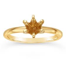 The antique style mountings are manufactured from original master molds. 14k Yellow Gold Readyset Hexagon Ring Mountings