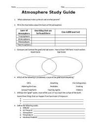 Atmosphere Study Guide Science Lessons Middle School Middle School Science Teacher Middle School Science Classroom