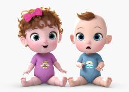 Cartoon Baby Twin Rigged 3d Model Baby Cartoon Family Cartoon Twin Babies