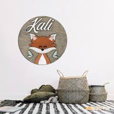 Baby Fox Sign Nursery Name Sign Fox Baby Decor Fox Nursery Decor Woodland Nursery Woodland Baby Art Woodland Themed Sign Fox Nursery Decor Fox Nursery Sign Baby Decor