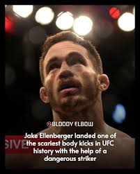 Jake Ellenberger landed a ruthless body kick to finish a legend