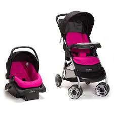 Cosco Lift And Stroll Plus Travel System Very Berry Tr372dfn Travel System Stroller Car Seat And Stroller Travel System