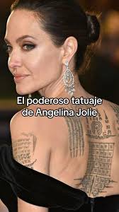 Significado del tatuaje de Angelina Jolie, quieres saber mas sobre este  tattoo? #tattooideas #angelinajolie #tibetantattoo #tattooviral #fyp  #sakyant