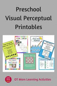 visual perception printable activities for preschool