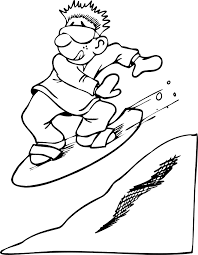 Snowboarder Coloring Pages Cool Coloring Pages Preschool Coloring Pages