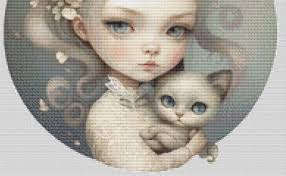 Paws and Petals (round) Counted Cross Stitch Pattern by A Whole World of  Whimsy (digital Format)