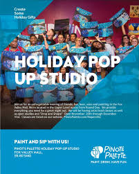 Holiday Pop Up Studio At The Fox Valley Mall Pinot S Palette