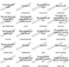 Every time you play fto's daily trivia game, a piece of plastic is removed from the ocean. Famous Movie Quotes Christmas Quiz Quotesgram