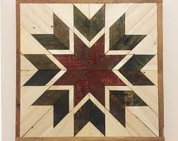 Rustic Wooden Quilt Square Barn Wood Wall Art Painted Barn Quilts Barn Quilt Designs Barn Quilts