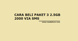 Untuk mengaktifkan paket ini ada beberapa cara: Cara Beli Paket Internet 3 Tri 2 5gb Rp2 000 Via Sms 2018 2019 Nanda Hero