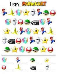 Mario Kart I Spy Mario Crafts Mario I Spy