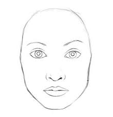 What you'll do now is start sketching realistic frames of realistic lion faces starting with the forehead, cheeks and chin. How To Draw A Realistic Face Female Great To Use As A Template Face For Practicing Designs Simple Face Drawing Nose Drawing Face Drawing