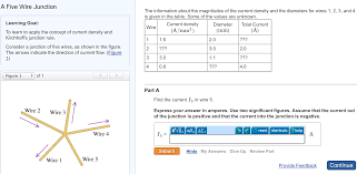 The current in the circuit is 1 a. Solved A Five Wire Junction Learning Goal To Learn To Ap Chegg Com