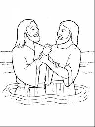 In the bible, jesus christ insisted that john baptize him so he could confess his sins and repent before god. Baptism Of Jesus Drawing For Kids Novocom Top