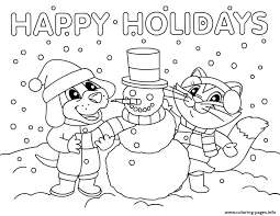 Maybe you would like to learn more about one of these? Happy Holidays Coloring Pages For Kids Drawing With Crayons