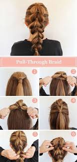 Braiding your hair takes only about two minutes of your time—and the only styling tools you need are a brush and a hair band. How To Create A French Pull Through Braid Koees Answer Hair Styles Long Hair Styles Braided Hairstyles