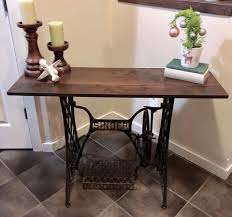 Singer Sewing Machine Console Table Thedecorvault Singer Sewing Tables Singer Sewing Machine Table Singer Table