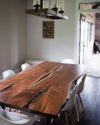 Live edge tables made to your specifications. Live Edge Black Walnut Dining Table Stockton Heritage
