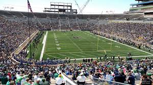 Notre Dame Stadium Lower Level Endzone Football Seating