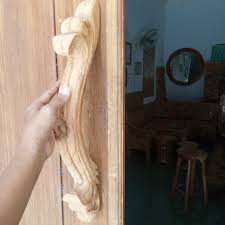 Model pintu geser kayu sederhana. Handle Pegangan Pintu Kayu Jati Ukir Lazada Indonesia