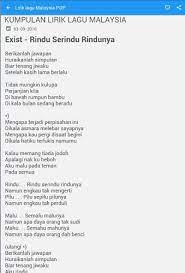Diposting oleh unknown di 06.24. Lirik Lagu Pop Malaysia Fur Android Apk Herunterladen