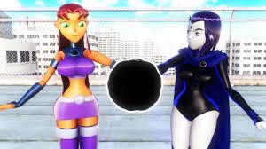 Raven and Starfire Magic inflation - ThisVid.com