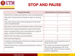 After a reorganisation on 1 october 2015, the property was let to a third party and reclassified as an investment property applying durian berhad's policy of the fair value model. Mfrs 140 Investment Property Ppt Download