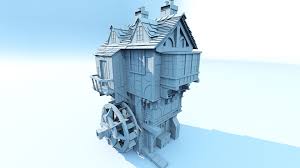 Basic House Model In 3dsmax Lion Sculpture 3d Art Statue