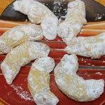 They taste incredible and are so easy to make. Martinske Rohlicky Walnut Filled Crescents Recipe Crescent Cookies Walnut Cookies Czech Recipes