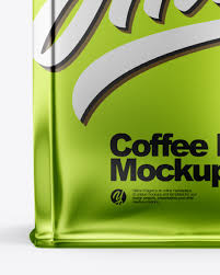 Download Metallic Paper Coffee Bag Mockup In Bag Sack Mockups On Yellow Images Object Mockups PSD Mockup Templates