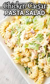 Transfer the pasta to a large mixing bowl, drizzle 2 tablespoons of the olive oil over it and toss well to coat. Chicken Caesar Pasta Salad This Is Not Diet Food In 2021 Cold Pasta Recipes Cold Pasta Salad Recipes Chicken Pasta Salad Recipes
