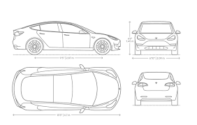 Renault re40 gp of france 1983. Tesla Model 3 Car Blueprint