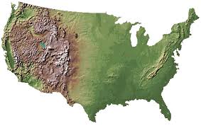 3d elevation map of usa