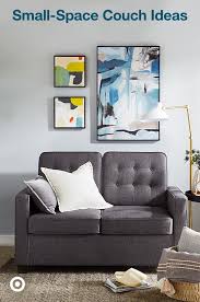 Find Small Space Couches Loveseats In A Variety Of Styles To Cozy Up Your Living Room Or Apartment Couches For Small Spaces Small Room Design Small Couch