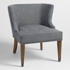 Inspired By Luxe Hotel Lobby Seating Our Handsome Chair Features Espresso Wood Legs Textured Tufted Accent Chair Upholstered Chairs Upholstered Dining Bench