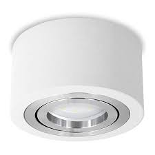 Ssc Luxon Flacher Led Spot Aufbau Rund Weiss Schwenkbar Deckenleuchte O 90 Mm Inklusive Led Modul 5w Warmweiss 23 Aufbauspots Led Deckenleuchte Flach Led